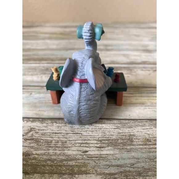 LuckyPhants #1041 Livingston Elephant Playing Cards Figurine Banberry Designs - Picture 9 of 13